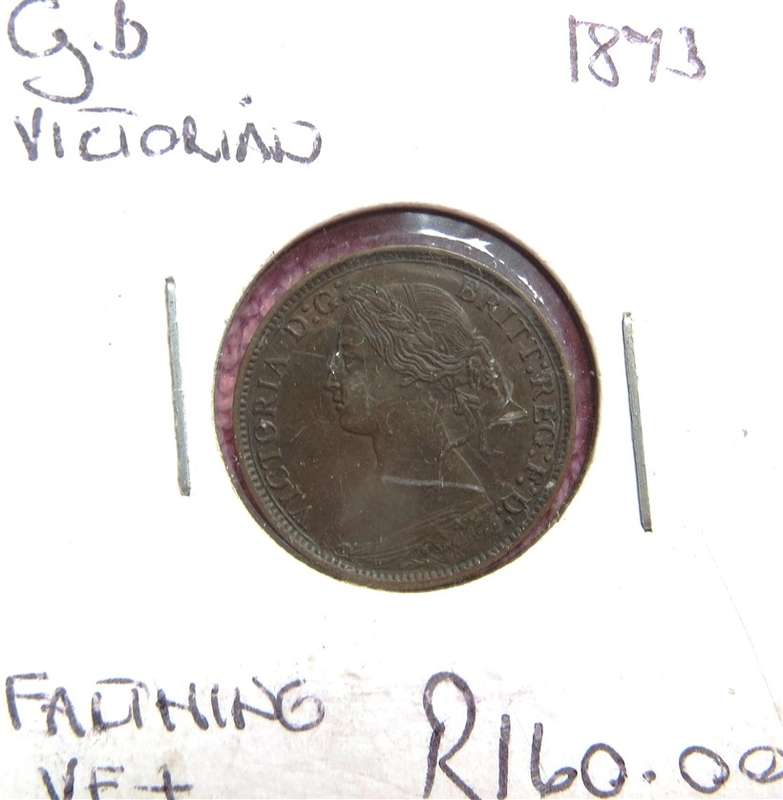 1874 GB Victoria Farthing - Young Head