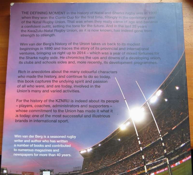 125 years of the KZN Rugby Union and The Sharks - Wim Van den Berg