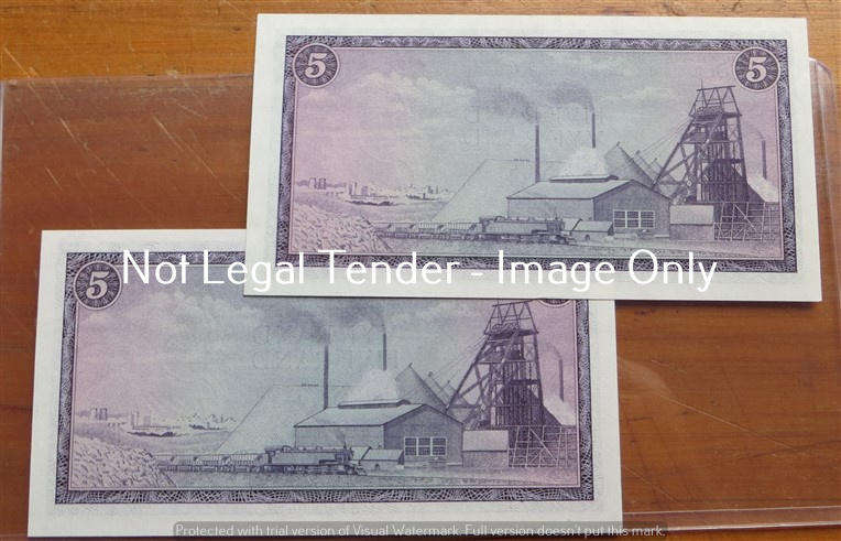 2 x T.W De Jongh R5 Notes F prefix - bid per note