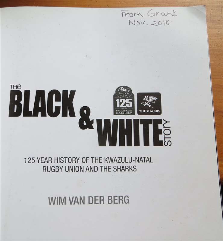 125 years of the KZN Rugby Union and The Sharks - Wim Van den Berg