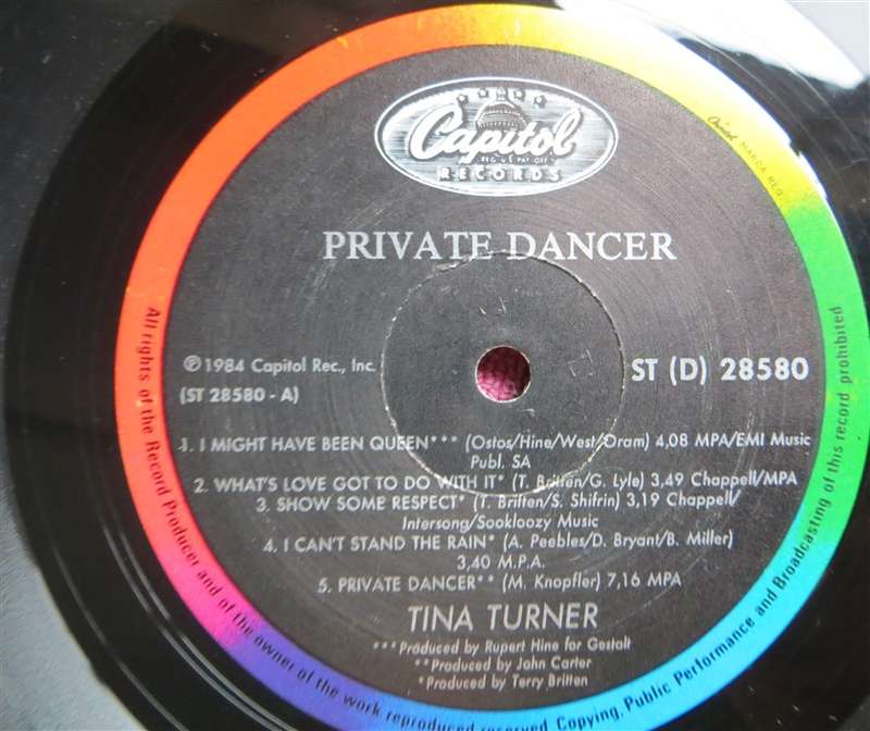 Tina Turner - Private Dancer - Vintage Vinyl LP