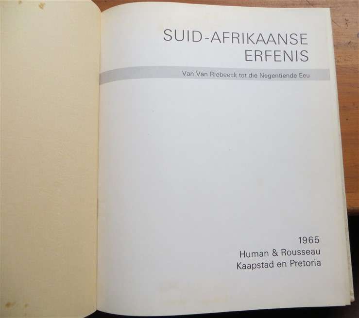 Suid Afrikaanse Erfenis - (1965) Human & Rosseau Hardcover