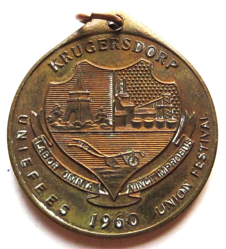 1960 Krugersdorp Uniefees/Union Festival Medallion