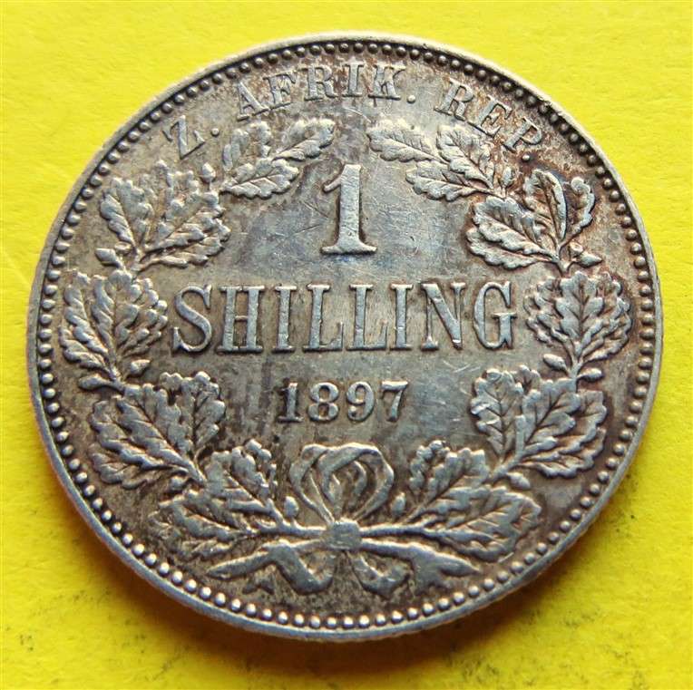 1897 ZAR 0.925 Silver 1/ Shilling Coin