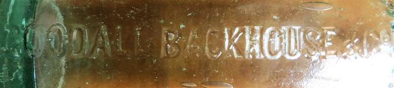 Goodall Backhouse & Co. Yorkshire Relish Antique Glass Bottle