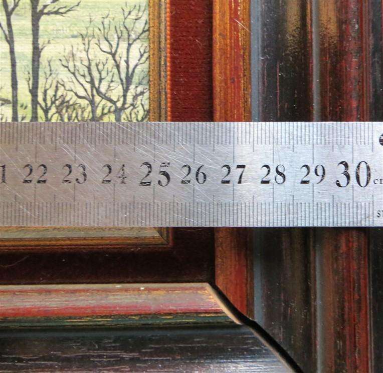 Original Painting in Chunky Wood Frame +- 305mm x 270mm with Frame - see pics