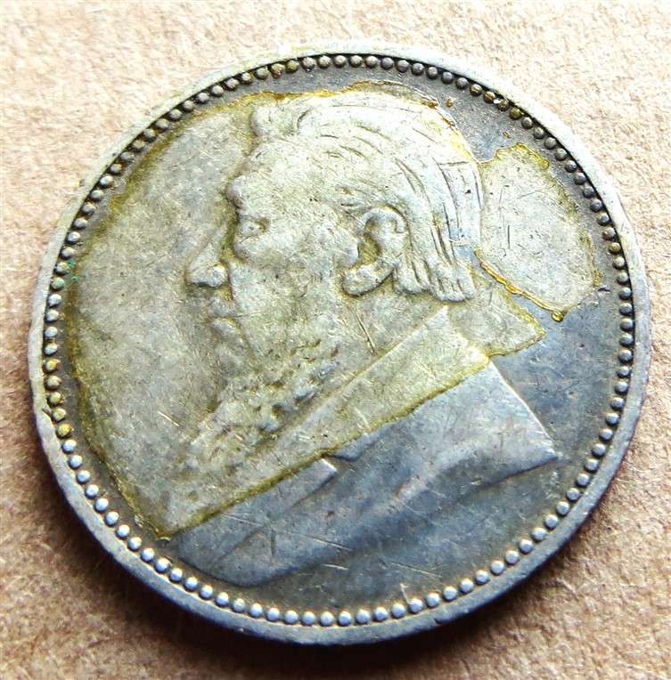 ZAR 1897 Sixpence 6d Silver