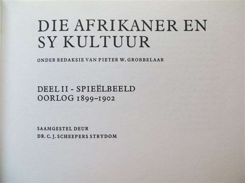 Boer War - Spieelbeeld - Oorlog 1899-1902 Dr CJ Scheepers-Strydom