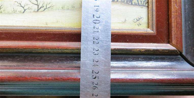 Original Painting in Chunky Wood Frame +- 305mm x 270mm with Frame - see pics