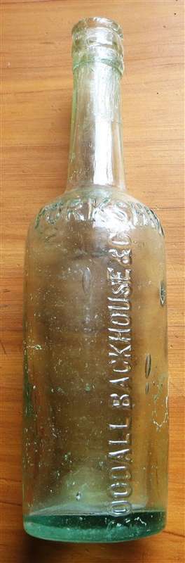 Goodall Backhouse & Co. Yorkshire Relish Antique Glass Bottle