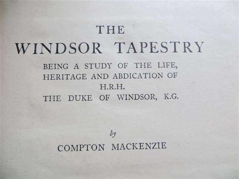 The Windsor Tapestry - Compton Mackenzie 1939