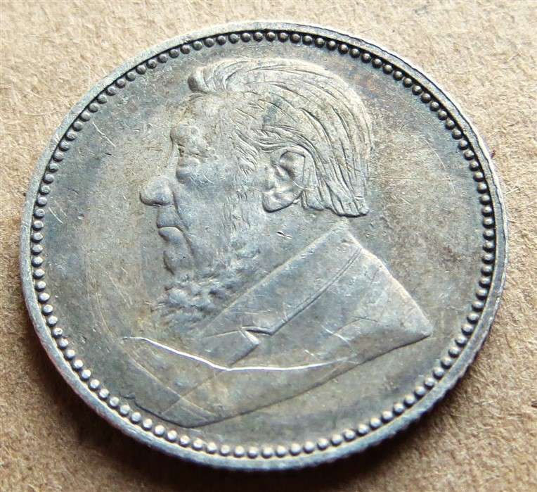 ZAR 1897 Sixpence 6d Silver