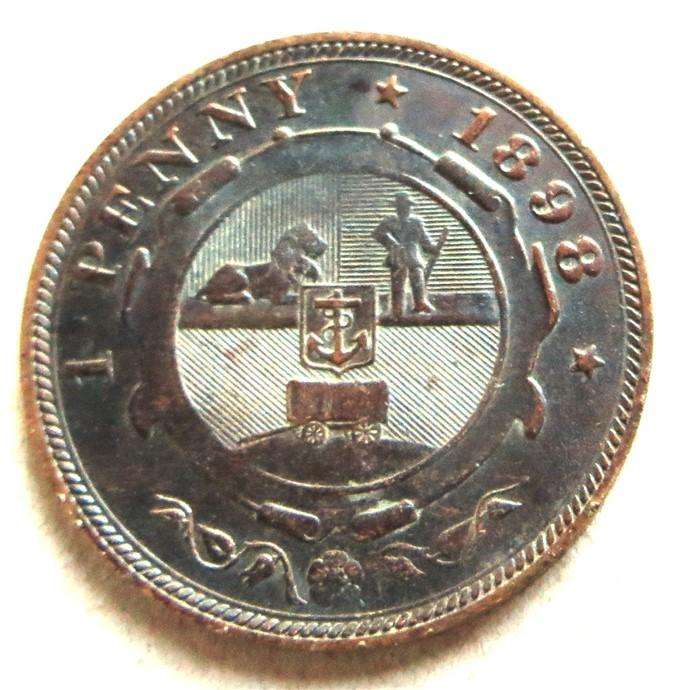 1898 ZAR 1d Penny