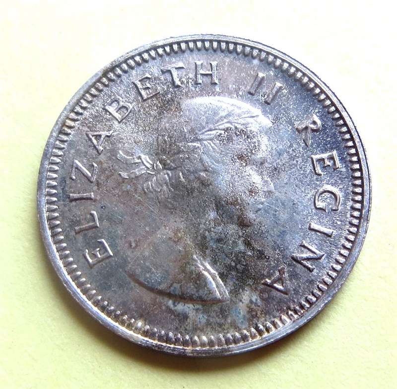 1954 Proof 3d Threepence Tiekie SILVER