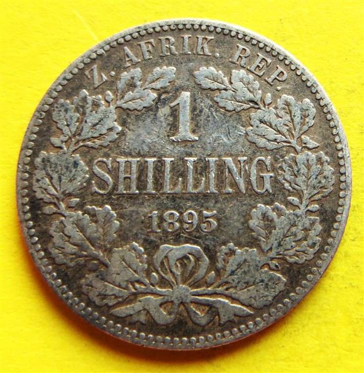 1895 ZAR 0.925 Silver 1/ Shilling Coin