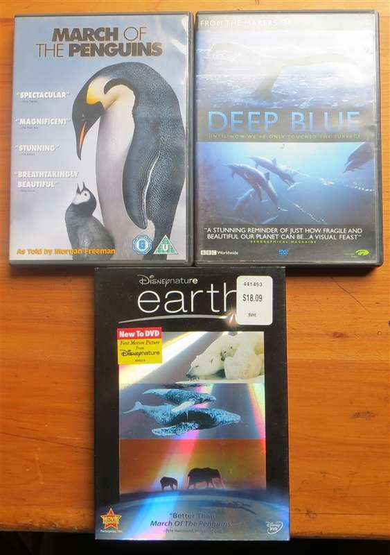 3 x Wild Life Documentary DVD's - 1 Bid for All