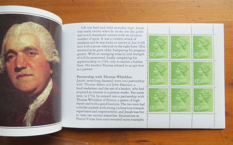 Wedgwood  Stamp Booklet & Cover