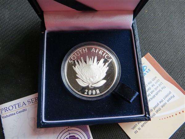 2008 Gandhi Protea Silver Proof R1