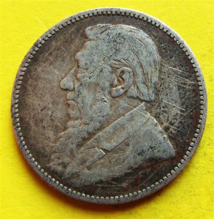 1895 ZAR 0.925 Silver 1/ Shilling Coin