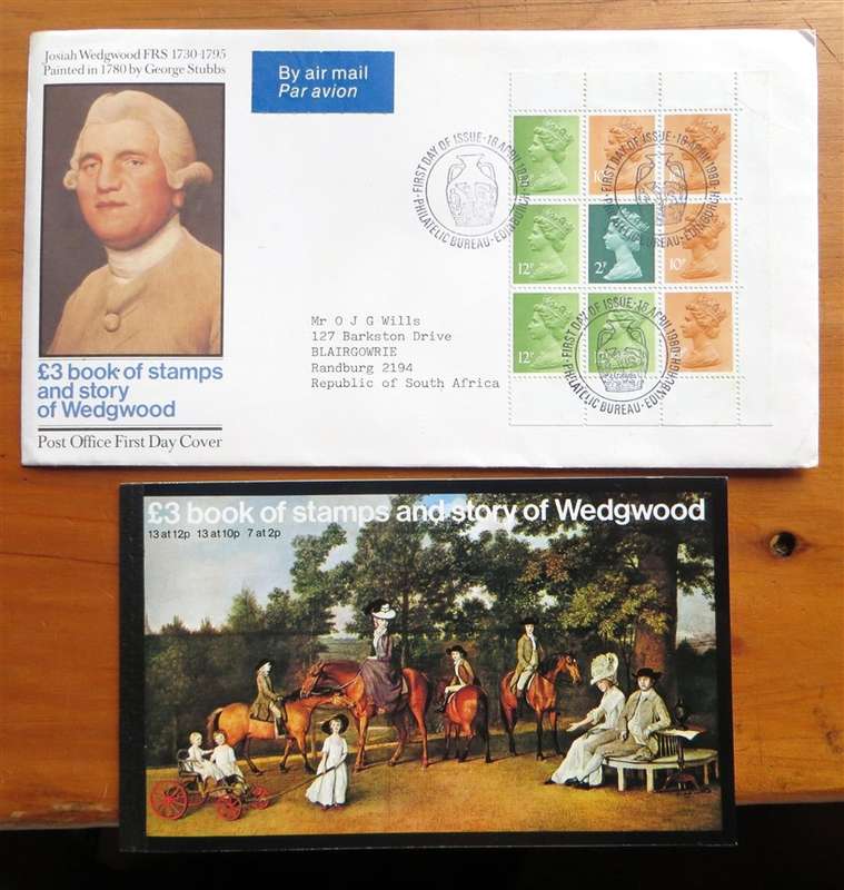 Wedgwood  Stamp Booklet & Cover