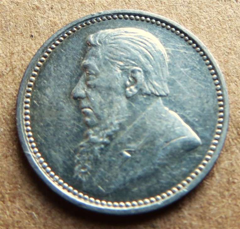 ZAR 1897 Sixpence 6d Silver