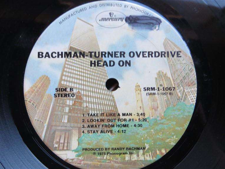 Bachman Turner Overdrive - Head On - Vintage Vinyl LP - VG