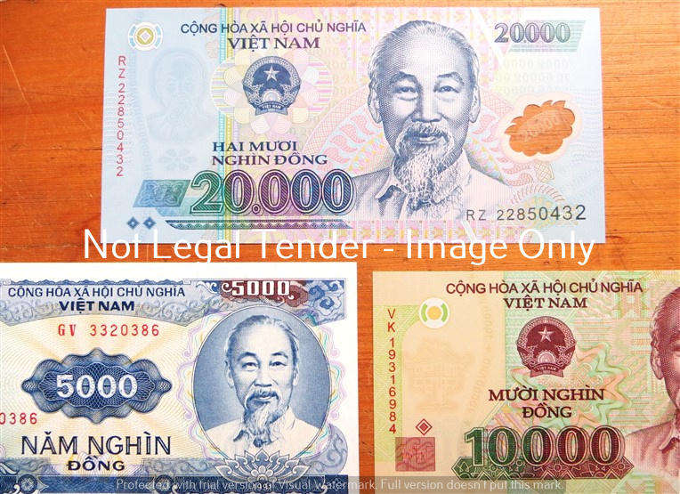 Vietnam Note Set 200 to 20000 Dong - Condition - 1 bid for All