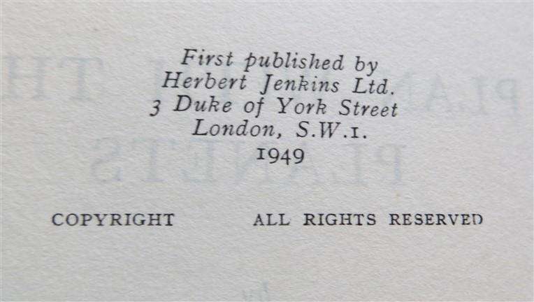 1949 - Plan with the Planets - Edward Lyndoe
