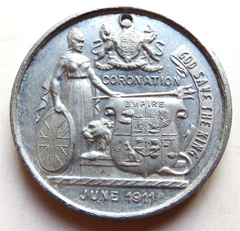 1911 King George V & Mary Coronation Medallion