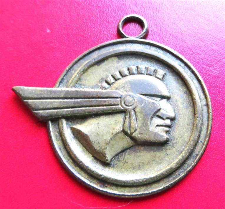 Unknown Winged Helmet or Red Indian Pendant