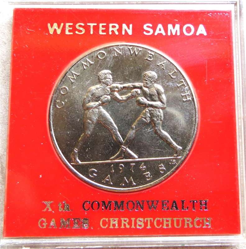 1974 Western Samoa Commonwealth Games Crown in presentation Box