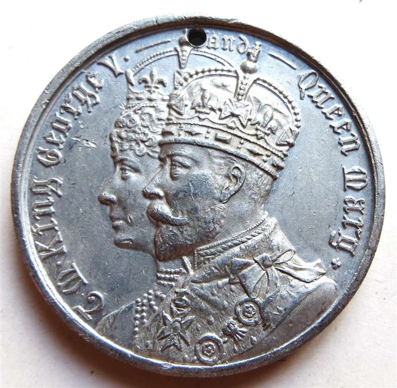 1911 King George V & Mary Coronation Medallion