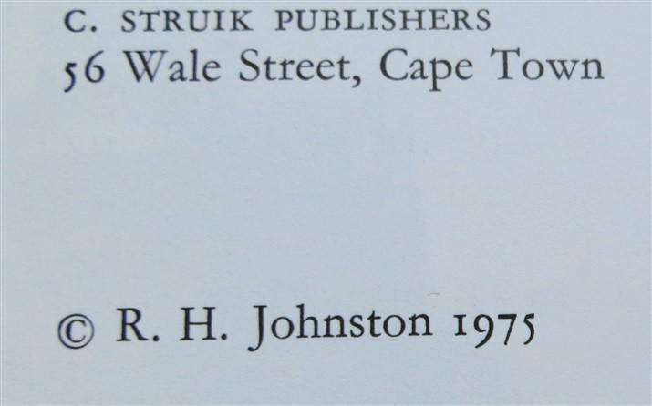 Early Motoring in South Africa - R.H Johnston - Hardcover