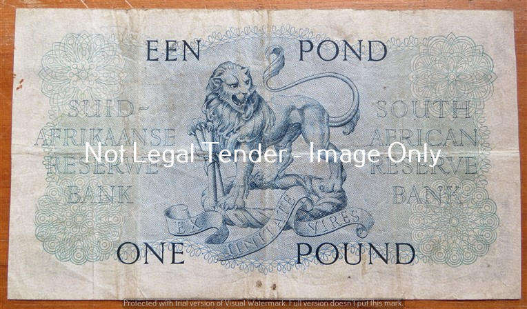 April 1950 De Kock One Pound Note B48 #594982