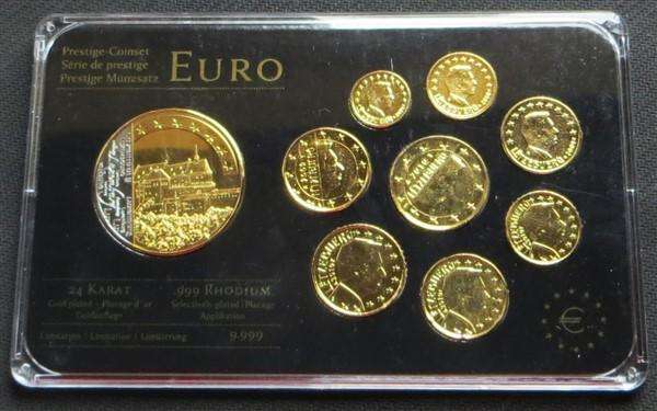 Luxembourg Euro Prestige Set - Gold Plated