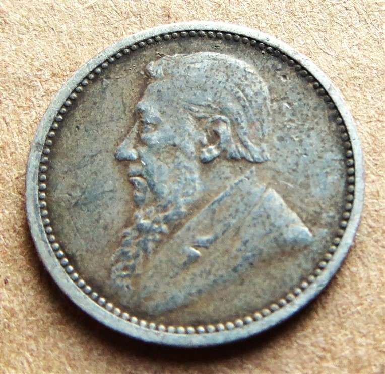 ZAR 1893 Three Pence 3d Silver
