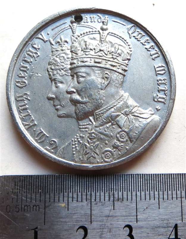 1911 King George V & Mary Coronation Medallion