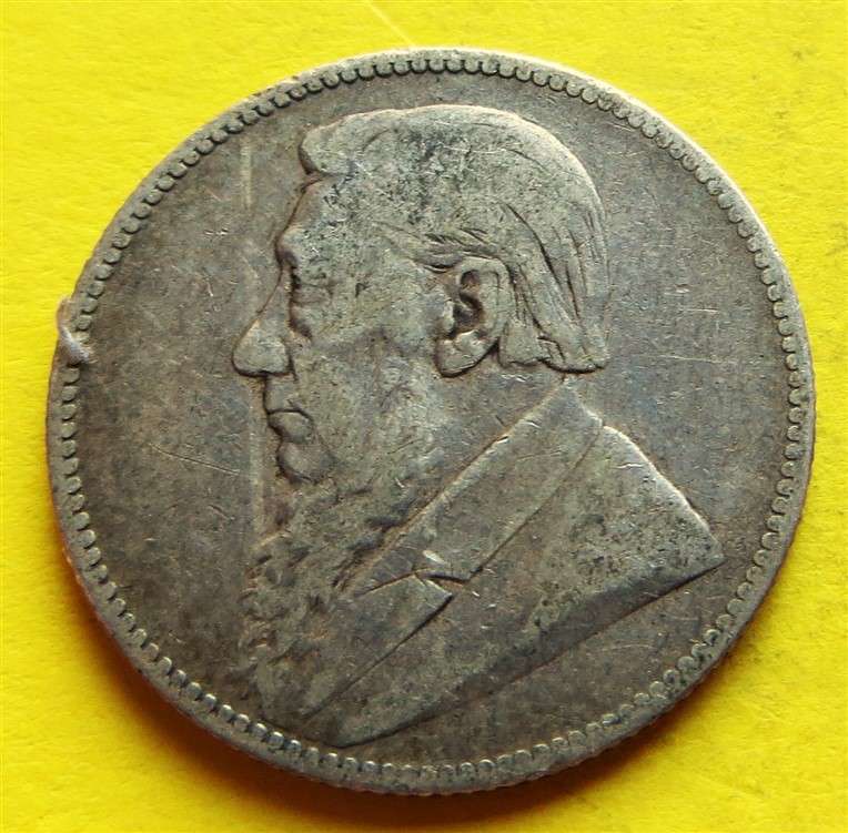 1892 ZAR 0.925 Silver 1/ Shilling Coin