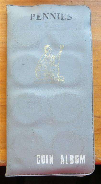 Pennies Album - 16 of 32 pockets with SA Pennies Collection - 1 Bid for All
