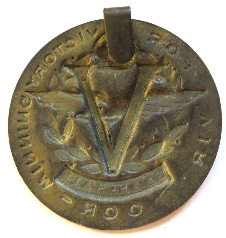 SA Army WW2 Victory Air Force Medal Lapel Badge