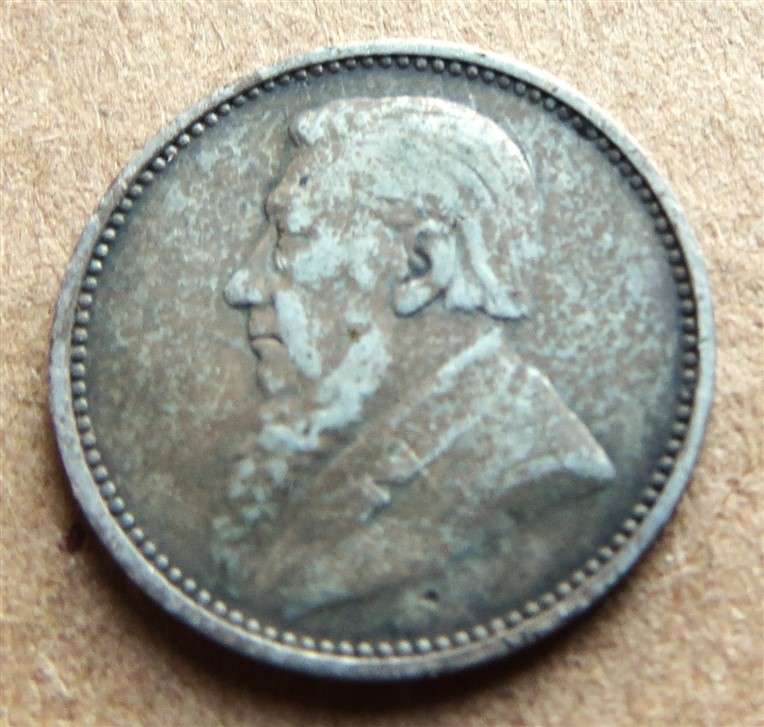 ZAR 1893 Three Pence 3d Silver