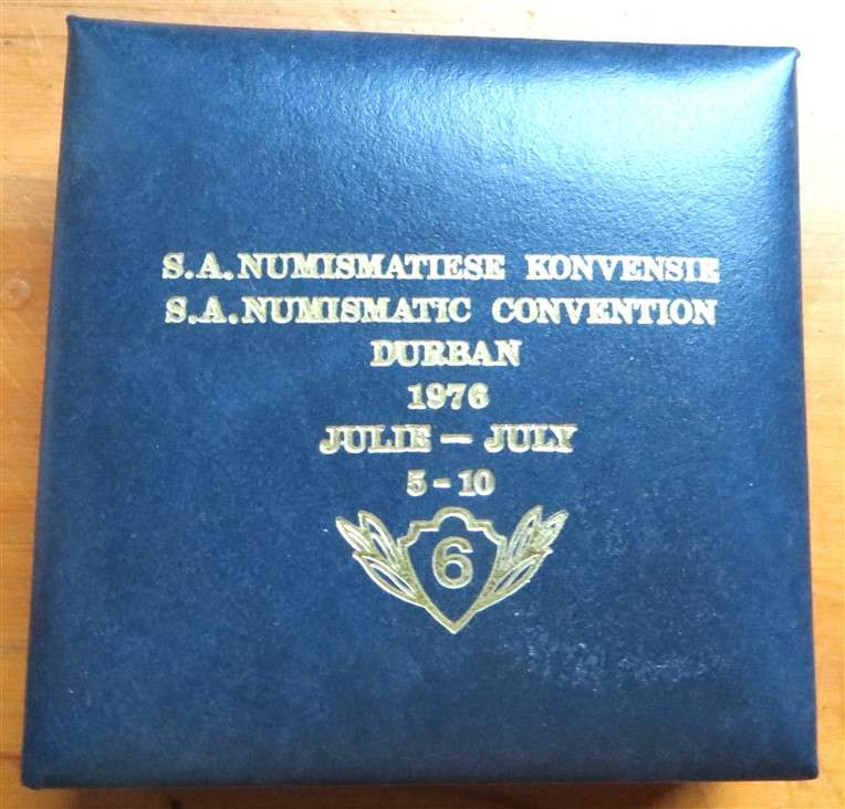 1976 SA Numismatic Convention - Durban - Large Scarce Medallion in Box