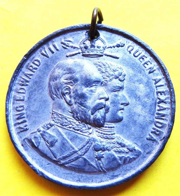 June 1902 King Edward VII & Alexandria Coronation Medallion