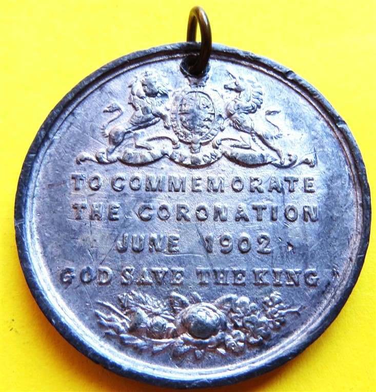 June 1902 King Edward VII & Alexandria Coronation Medallion