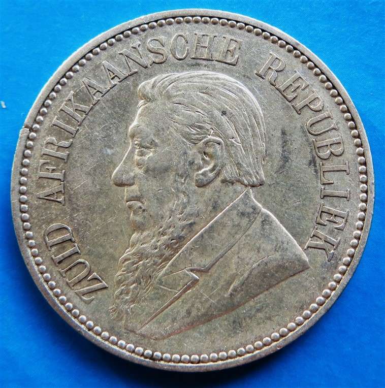 ZAR 1897 2 1/2 Shillings Halfcrown Silver - Great Details Grade for Yourself