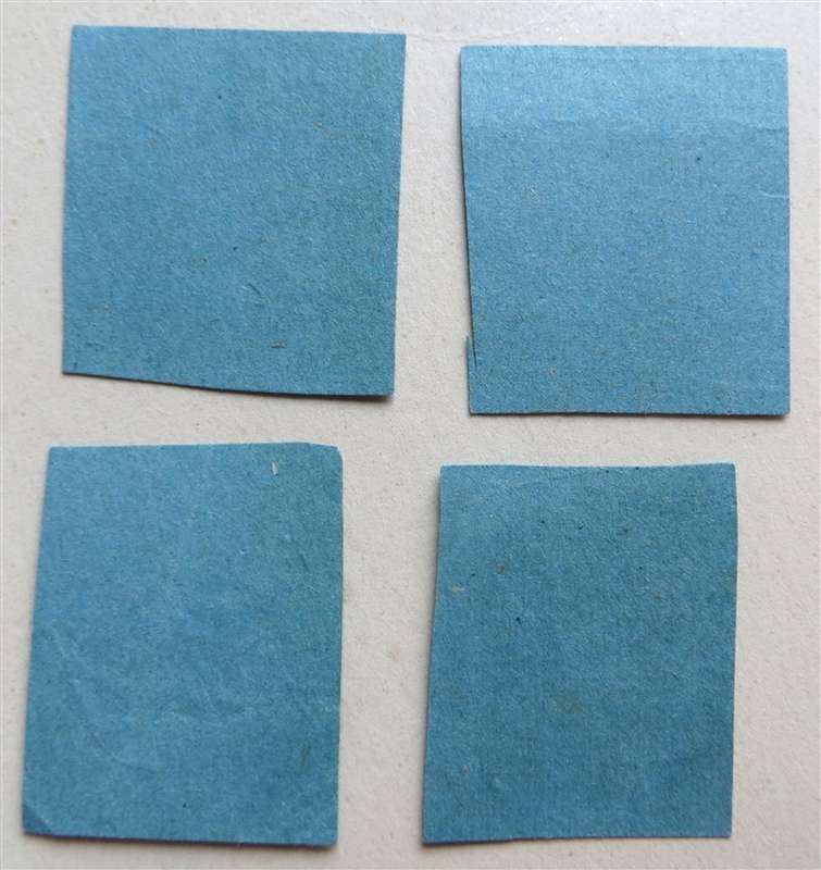 4 x ZAR Zegelregt 6d Zes Pence revenue Stamps