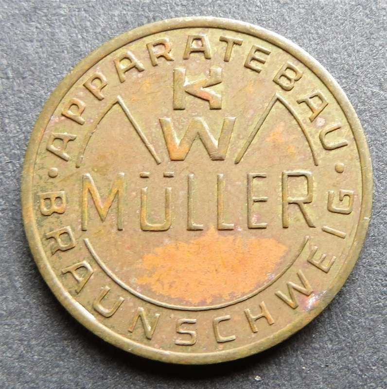 Müller Germany Car Wash Token KWM Münzprüfer