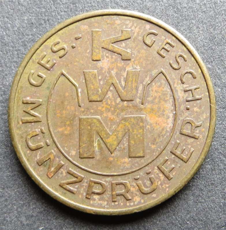 Müller Germany Car Wash Token KWM Münzprüfer