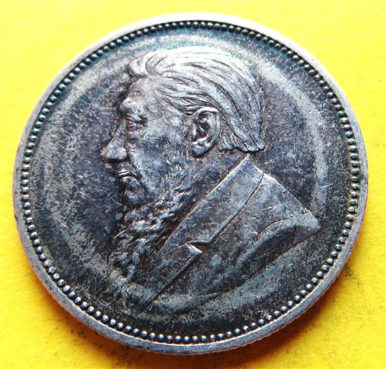 1897 ZAR 0.925 Silver 2/ Florin Coin - Great Details
