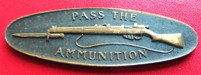 WW2 Pass the Ammunition Badge - No Pin